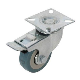 Fixman 487739 Braked Swivel Rubber Castor 75 mm 50 kg