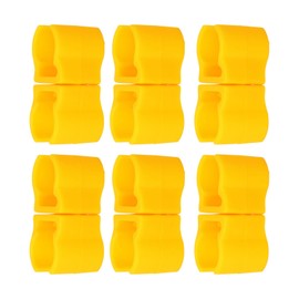 Leapiture 10pcs Outdoor Football Training Plastic Flagpole Clip Buckle Agility Training Bar Coaching Stick Clip Connector for Football Practice Hurdles