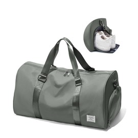 Gym Bag for Men Women with Shoe Compartment,Small Travel Duffle Bags for Traveling Overnight Weekender Bag Personal Item Travel Bag Large Sport Bag Workout Bag Dark Green