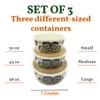 GODAGE 6-Piece Melamine Food Storage Containers with Airtight Lids, Nesting