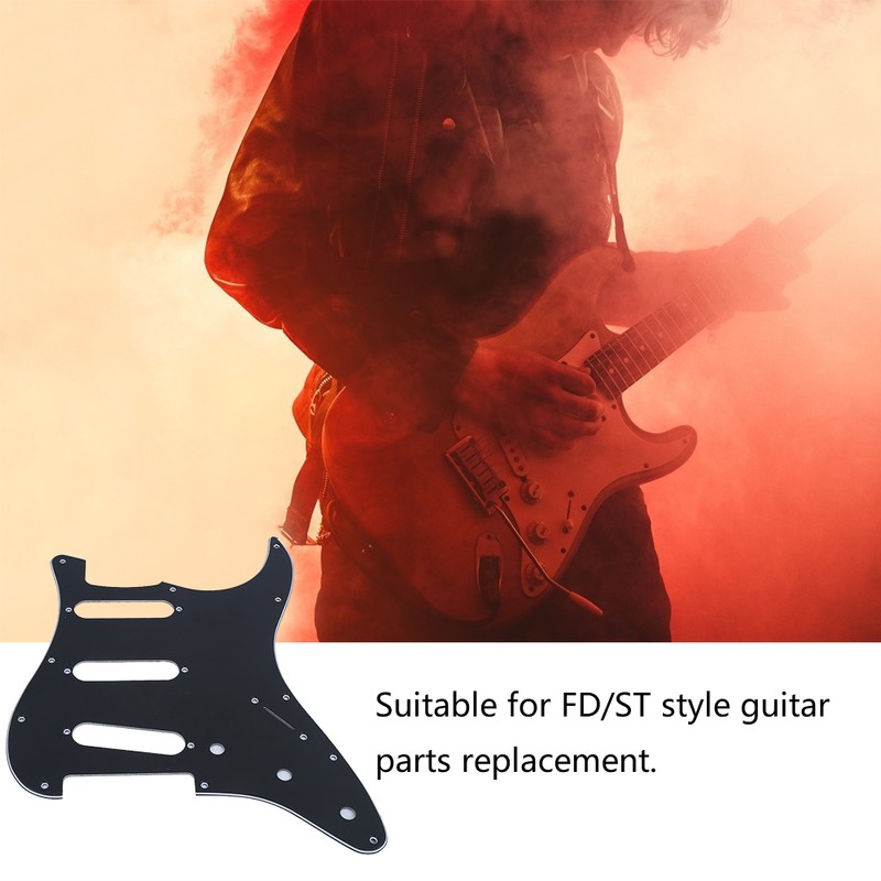 Electric Guitar Pickguard 11 Hole Mirror Surface for FD Musical