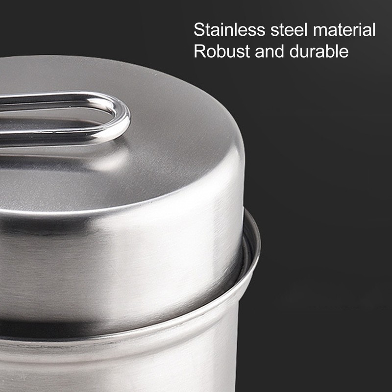 Stainless Steel Cookware Set Portable Camping Stove Cooking Pot Set