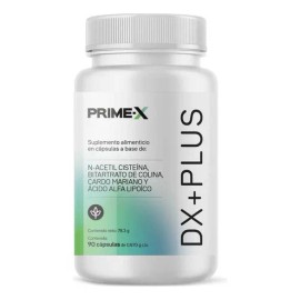 Protector Heptico Dx Plus Primet 90 Cp con Liver Cleanse N-Acetil Cistena, Bitartrato de Colina, Silimarina, Cardo Mariano, cido Alfa Lipoico Detox...
