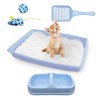 PAWISE Cat Litter Box Set, Small Cat Kitten Starter Kit,