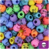 BeadTin Circus Mix Antique 11mm Skull Pony Beads (150pcs)
