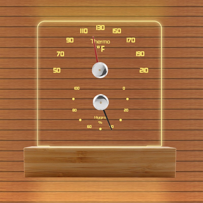 Yofidra Sauna Thermometer 2 in 1 Fahrenheit Thermometer Hygrometer with