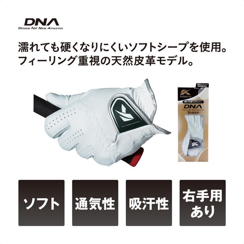 Kasco Golf Glove Natural Leather DNA SHEEP GF-2012R Right Hand