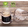 Ackers Etched Scale Espresso cup with Handle, Thickened Bottom and