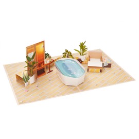 CraftWerk 3D Pop-Up Card Wellness – Voucher Card Folding Card for Massage or Sauna – Creative Packaging for Birthday or Christmas for Men and Women