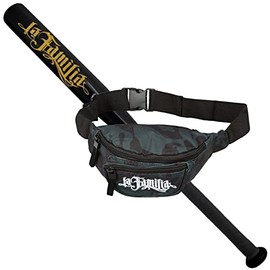 Spaß Kostet Sports Set Baseball Bat with Bag for Baseball La Familia FCK Gold Aluminium 26 Inches