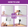 Door Stopper with Adhesive Bracket Stickers, No Drilling or Tools
