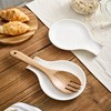 MIKIGEY Juego de 2 cucharas de cerámica blanca para cocina