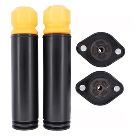 Dust Cover Kit Shock Absorber Stop Buffer Suspension Strut Support Bearing Strut Bearing Repair Kit Bracket Suspension Strut Bearing Rubber Bearing Rear Axle Rear Left Right for 3 Series E46 Compact