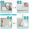 Sovtfides 100% Blackout Magic Tape Stick On Curtains Window Shades