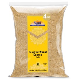 Rani Cracked Wheat Coarse (Fada/Bulgur Wheat#3) 64oz (4lbs) 1.81kg Bulk ~ All Natural | Vegan | Gluten Friendly | NON-GMO | Kosher | Indian Origin
