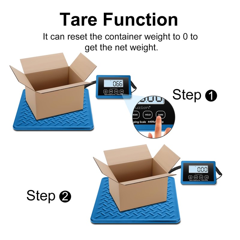 Fuzion Shipping Scale, 440LBs x 10g Postal Scale, Durable Alloy