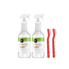 Easy Stone Care Easy Oxy Spray Cleaner 32 oz multi surface spray with Heavy Duty Detailed Brush (2)