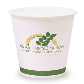 BioGreenChoice Compostable Eco-Friendly Cold Paper Cup w/Two-Sided Bio Lining 12oz | Microwave Safe Cup | Eco-Friendly Cold Paper Cup | Pack of 1000 (12oz)