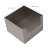 Stainless Steel Tissue Box Square Tissue Holder Large Opening Napkin