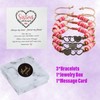 KIDZVEFUN 3Pcs Christmas and Birthday Friendship Bracelets for Sisters -