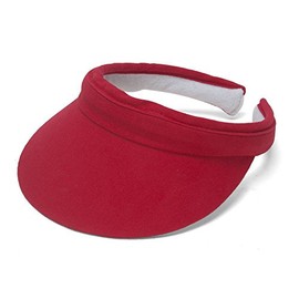 TOP HEADWEAR TopHeadwear Sports Cotton Twill Clip-On Visor - Red
