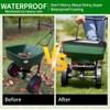 JYLBHYZI Broadcast Spreader Cover with Durable PVC Clear Window,420D Waterproof