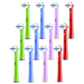 Kids Replacement Heads Compatible with Oral B Toothbrush Head, 12pcs Kids Electric Toothbrush Heads, Toothbrush Replacement Heads Soft Bristles