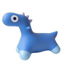 Quut Hoppi - A bouncy dinosaur ride-on toy! This adorable dino helps improve creativity, balance, coordination, and muscle strength. - Color: Cosmic Blue
