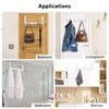 Optish White Aluminum Over The Door Hooks, 12 Coat Hooks,