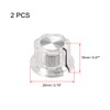 uxcell 2pcs 6.4mm Shaft Hole Potentiometer Volume Control Rotary Knobs