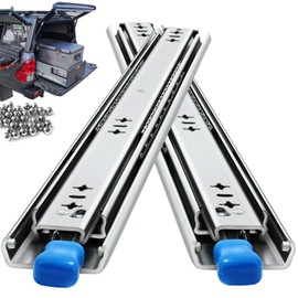 with Lock Heavy Duty Drawer Slides 12 14 16 18 20 22 24 26 28 30 32 34 36 40 44 48 52 56 60 Inch 500 Lbs Side Mount Full Extension Ball (Load:250 lb (with Lock) -W:53mm, 32 Inch)