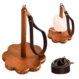 JasCherry 7.48x4.72 Inches Wrist Yarn Holder for Crochet & Knitting, Portable Yarn Organizer, Ergonomic Portable Yarn Guide, Tangle-Free Craft Accessory, Hands-Free Yarn Management Tool​(Vintage)