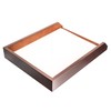 Dacasso Chocolate Brown Leather Letter Tray