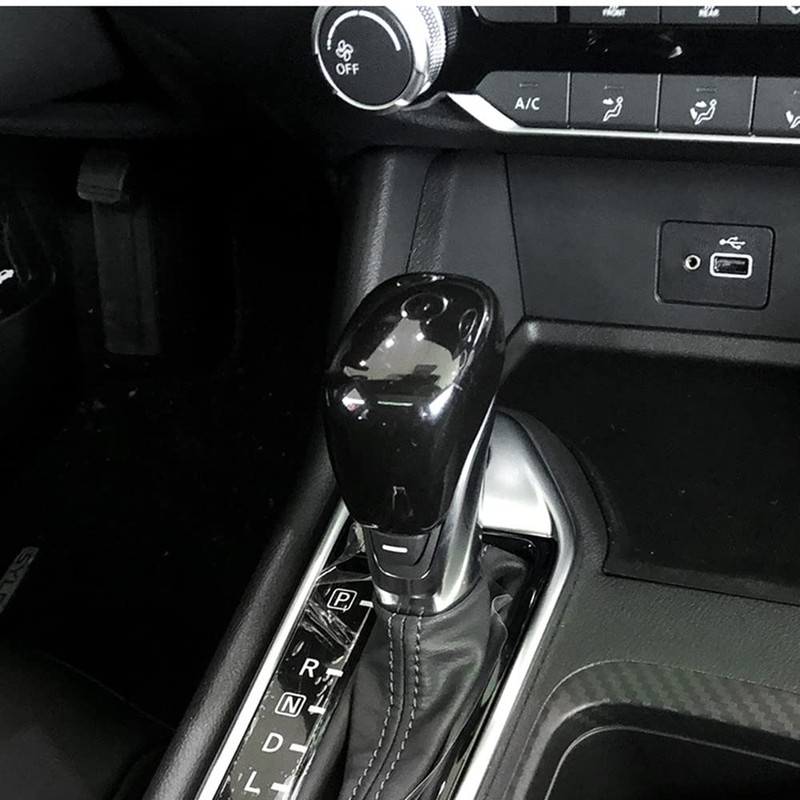 ZiWen Gloss Black Interior Trim Gear Shift Knob for Nissan