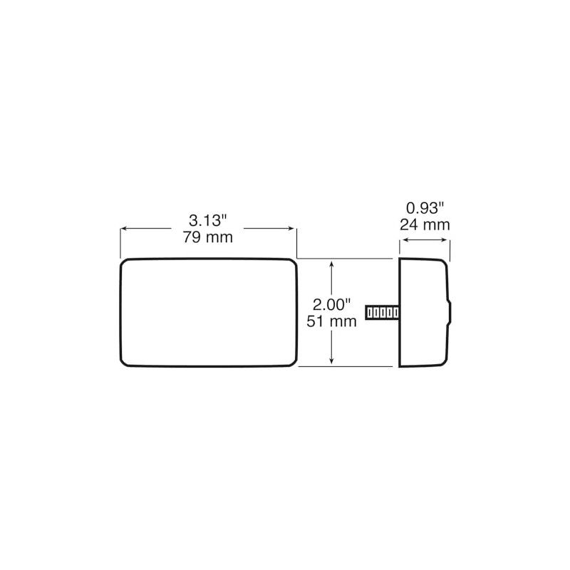 Peterson V170R Piranha Red LED Clearance/Side Marker Light with Reflex
