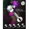[OUFER] 16G Tragus Cartilage Forward Helix Stud Earrings Titanium Monroe