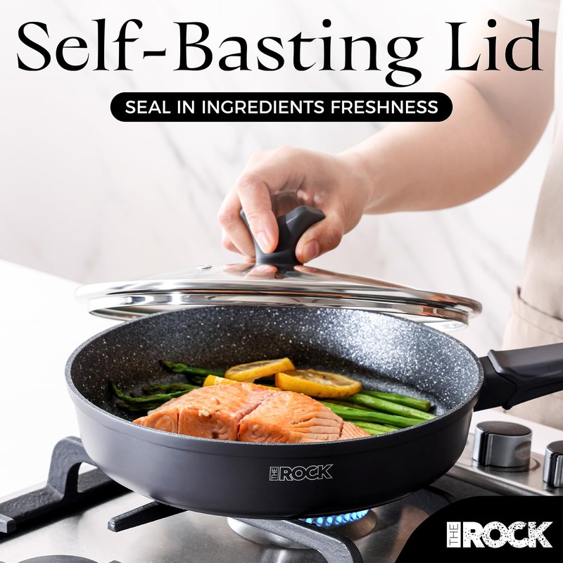 THE ROCK SOHO 9.5-Inch Nonstick Frying Pan with Lid –