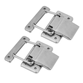 Spring Loaded Toggle Latch, 2pcs Stainless Steel Spring Loaded Latch with Toggle Hasp, Secure Catch Hardware for Cabinets & Cases, Doors gate Locks