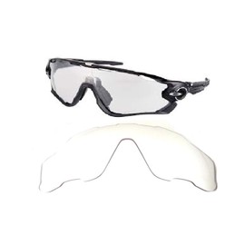 Galaxy Replacement Lenses for Oakley Jawbreaker Crystal Clear Color