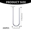 200 pcs High Temperature Nichrome Wire Jump Rings, 21 Gauge