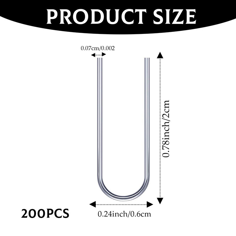 200 pcs High Temperature Nichrome Wire Jump Rings, 21 Gauge