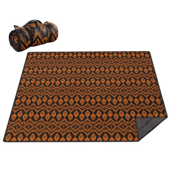 Cuslnox Picnic Blankets Waterproof Foldable Extra Large,80"x 80" Outdoor Beach