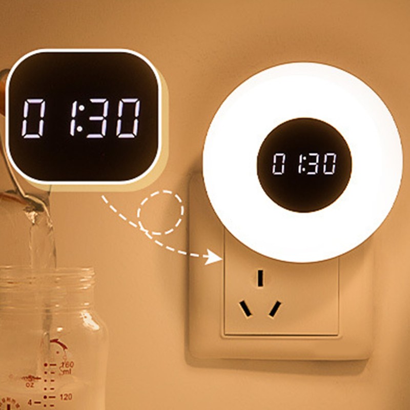 Round Timer Night Light Space Saving 2 in 1 Adjustable
