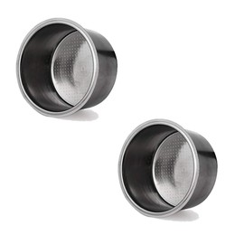 14g Coffee Filter Basket Silver Stainless Steel Strainer, Cup 52mm Non Pressurized Filter Basket Strainer for Breville Delonghi Krups