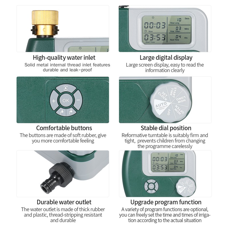 Programmable Digital Hose Faucet Timer Outdoor Battery Operated Automatic Watering