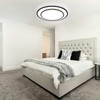 Wheatronic 2 Pack Black LED Flush Mount Ceiling Light Fixture