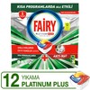 Fairy Original Hepsi Bir Arada Bulaşık Makinesi Tabletleri, Limon, 12