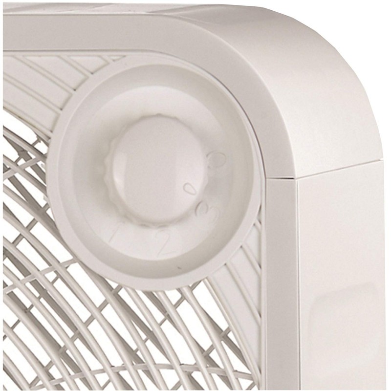 Brentwood Kool Zone Box Fan, 3-Speed 20-inch, White