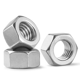 BNUOK 50 Pack #10-32 Hex Nuts, Stainless Steel 304 (18-8) Hex Nut, #10 Nut Standard Inch Fine Thread Hex Machine Screw Nuts