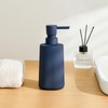 DAHACIS Blue Soap Dispenser, Modern Stylish Small Hand Dish Soap
